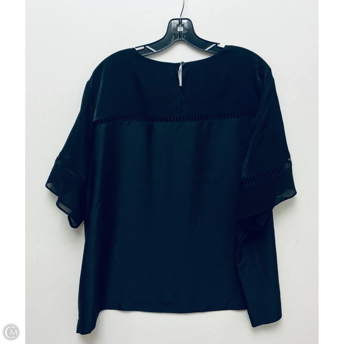 Top Short Sleeve By Dkny In Black, Size: 2x