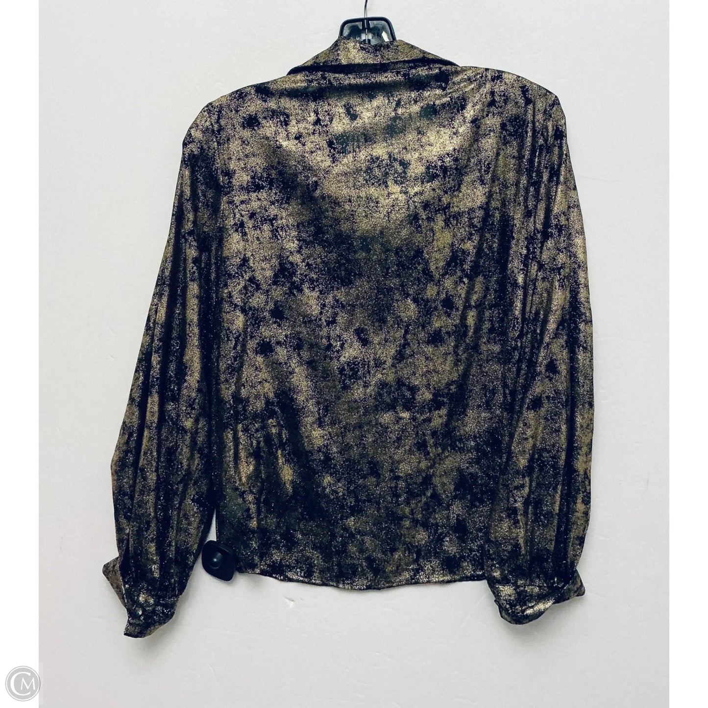 Top Long Sleeve By Zara In Gold, Size: S