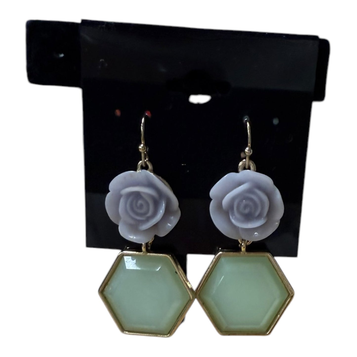 Earrings Dangle/Drop In Blue & Green