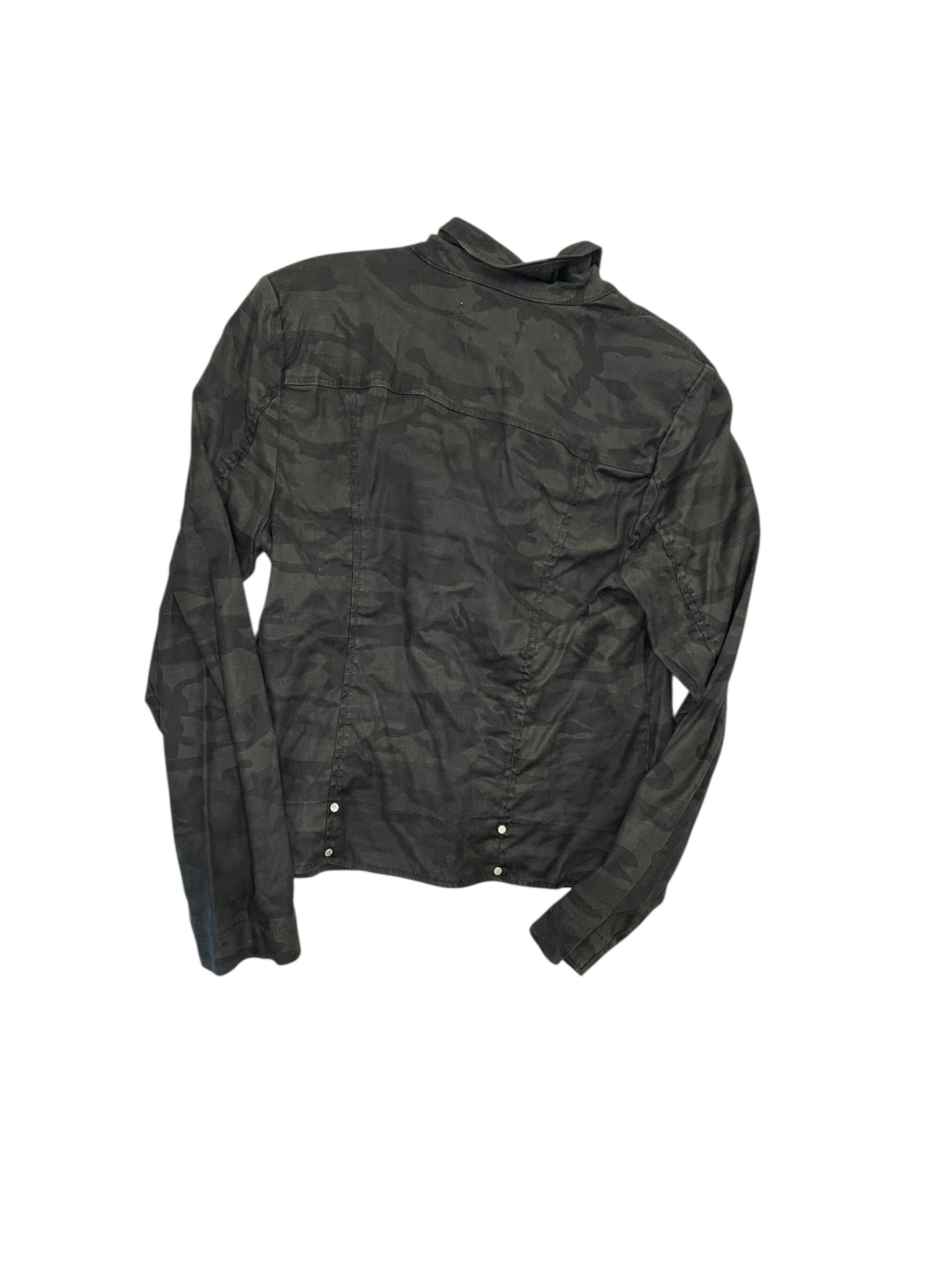 Jacket Moto By Level 99 In Camouflage Print, Size:M