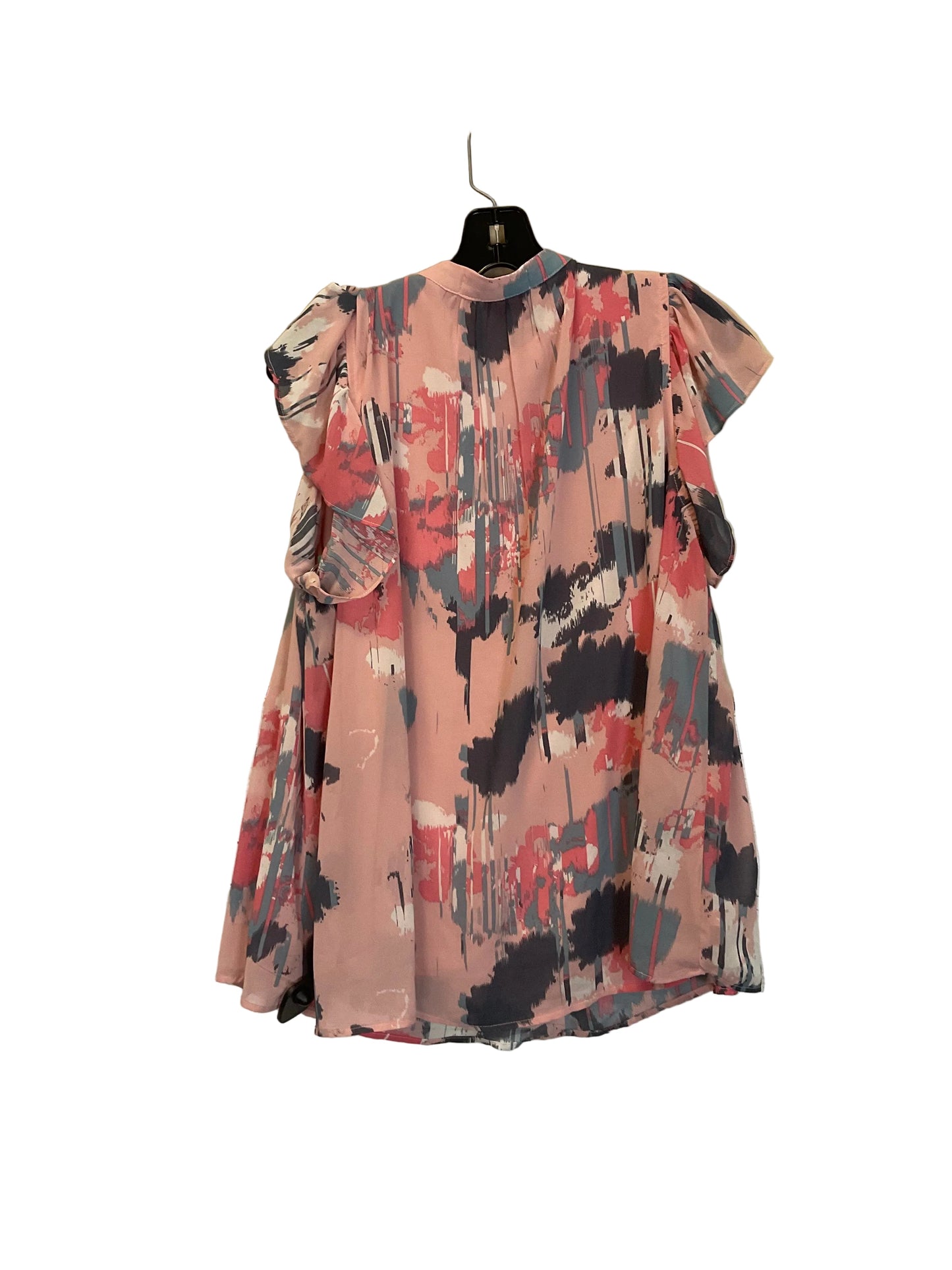 Top Short Sleeve By Almost Pink In Pink, Size: L