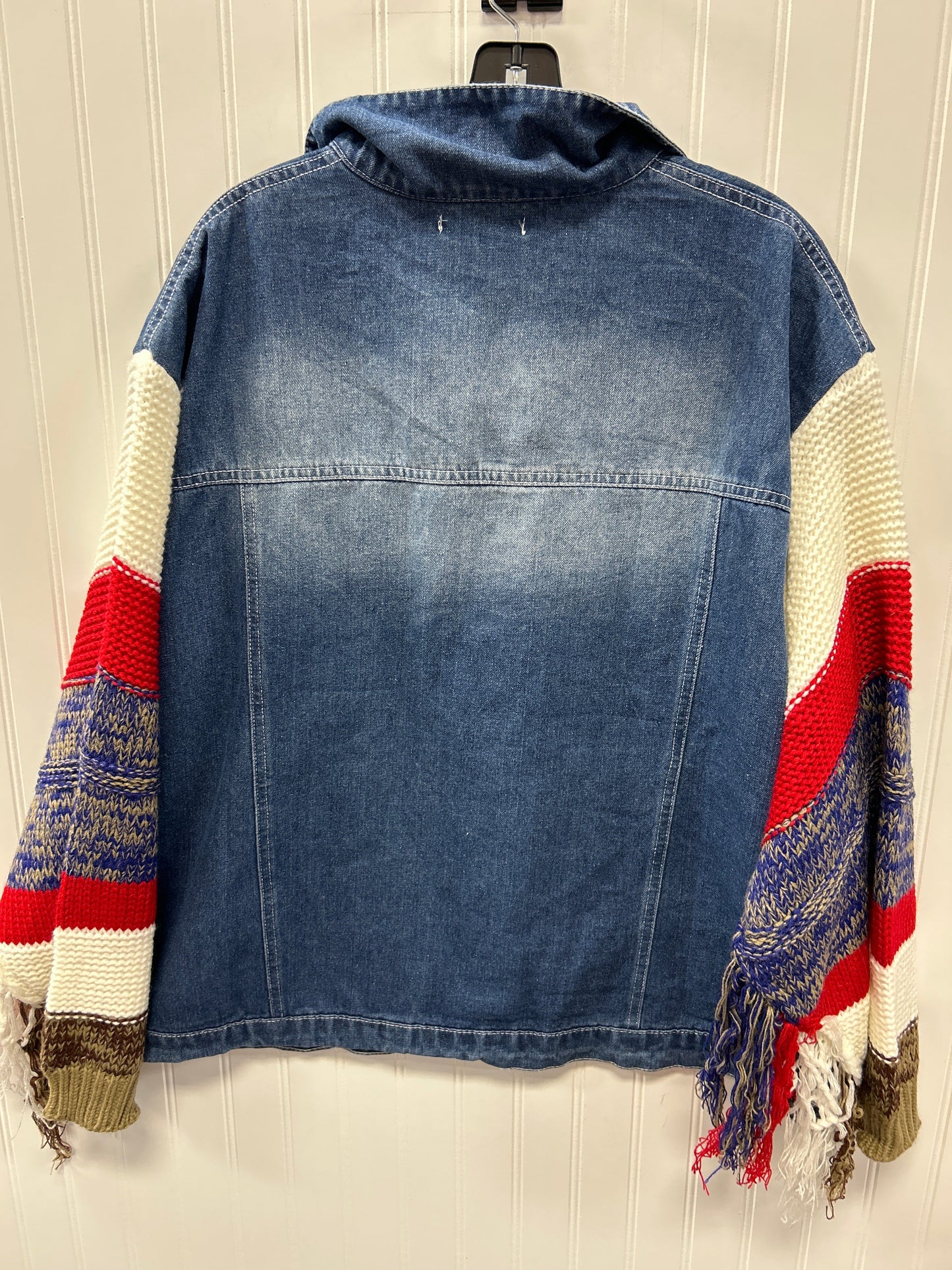 Jacket Denim By Blakeley In Blue Denim, Size:3X