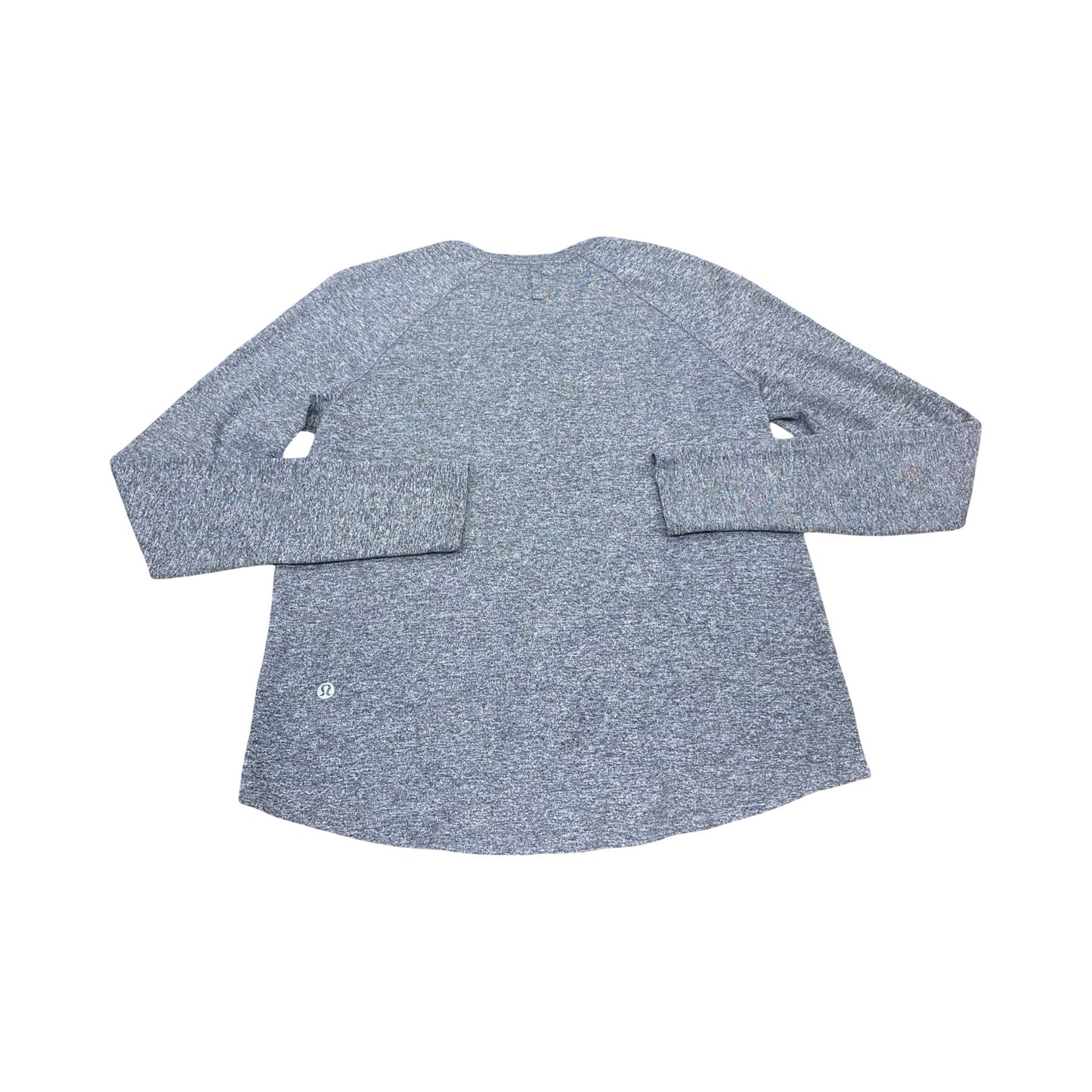 Athletic Top Ls Crewneck By Lululemon In Grey, Size:4