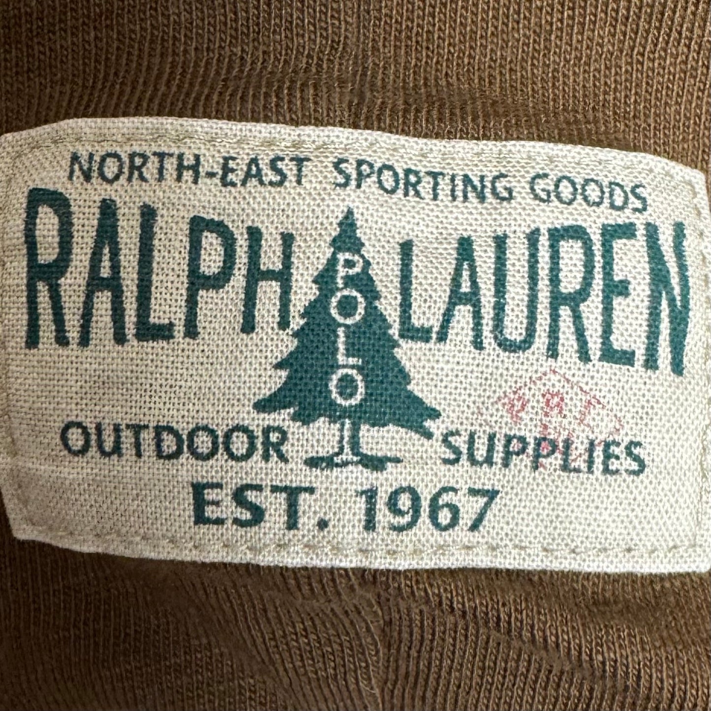 Classic Fit Reversible Graphic T-Shirt By Polo Ralph Lauren In Brown & Yellow, Size: M/L ESTIMATED