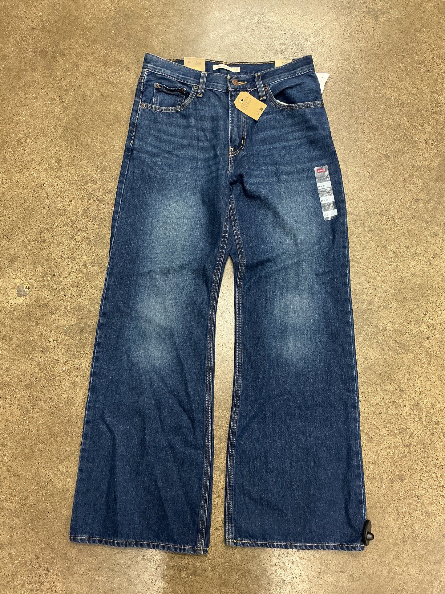 Jeans Boot Cut By Levis In Blue Denim, Size:8