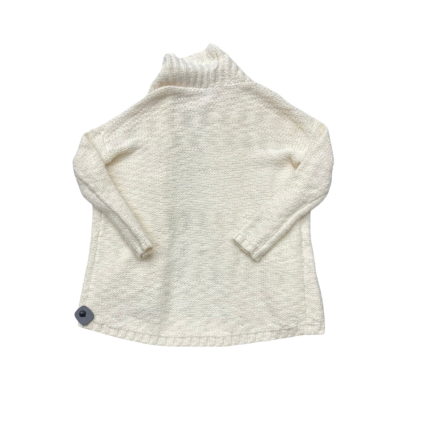 Sweater Cardigan By Loft In Cream, Size:M