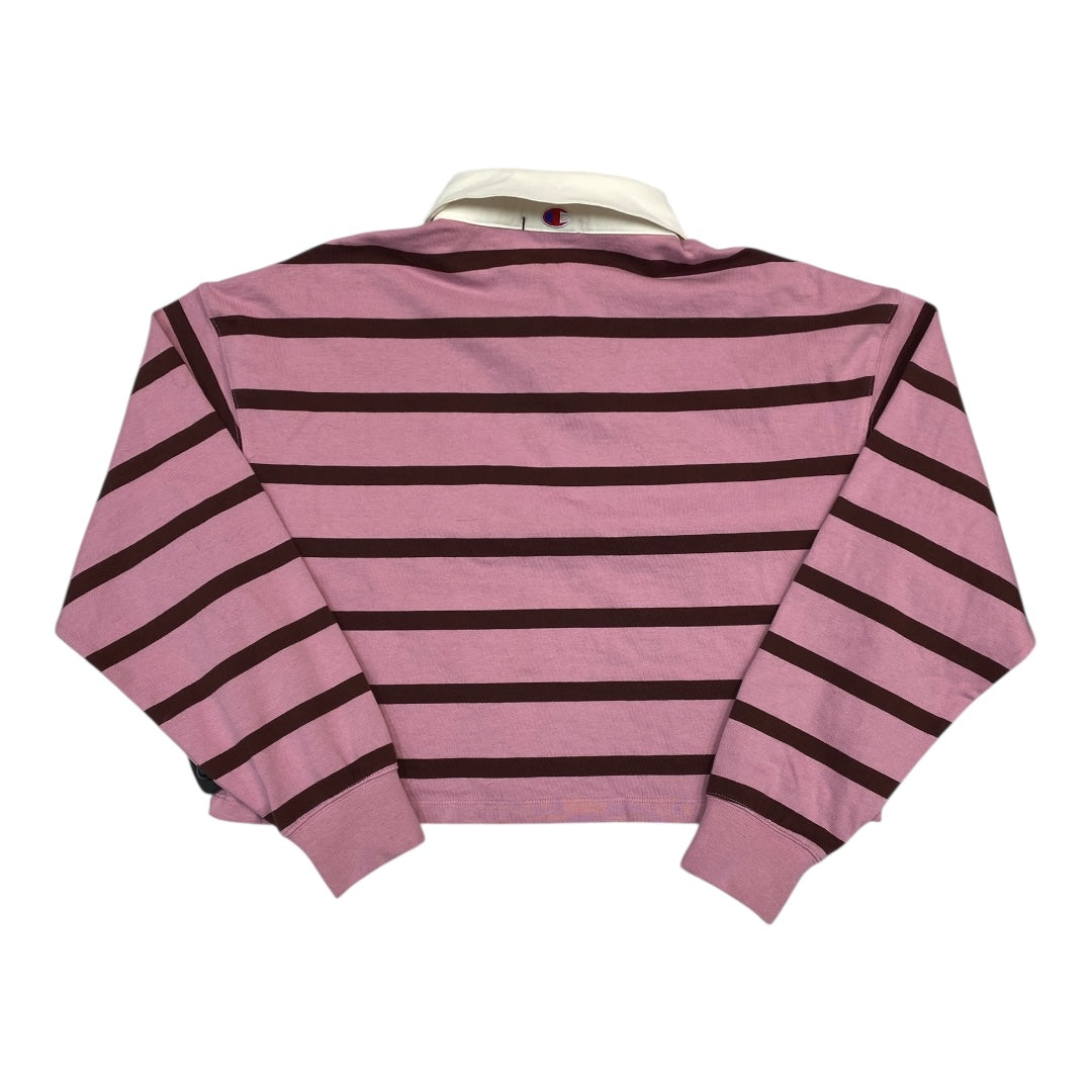 Athletic Top Ls Collar By Champion In Multi, Size:M