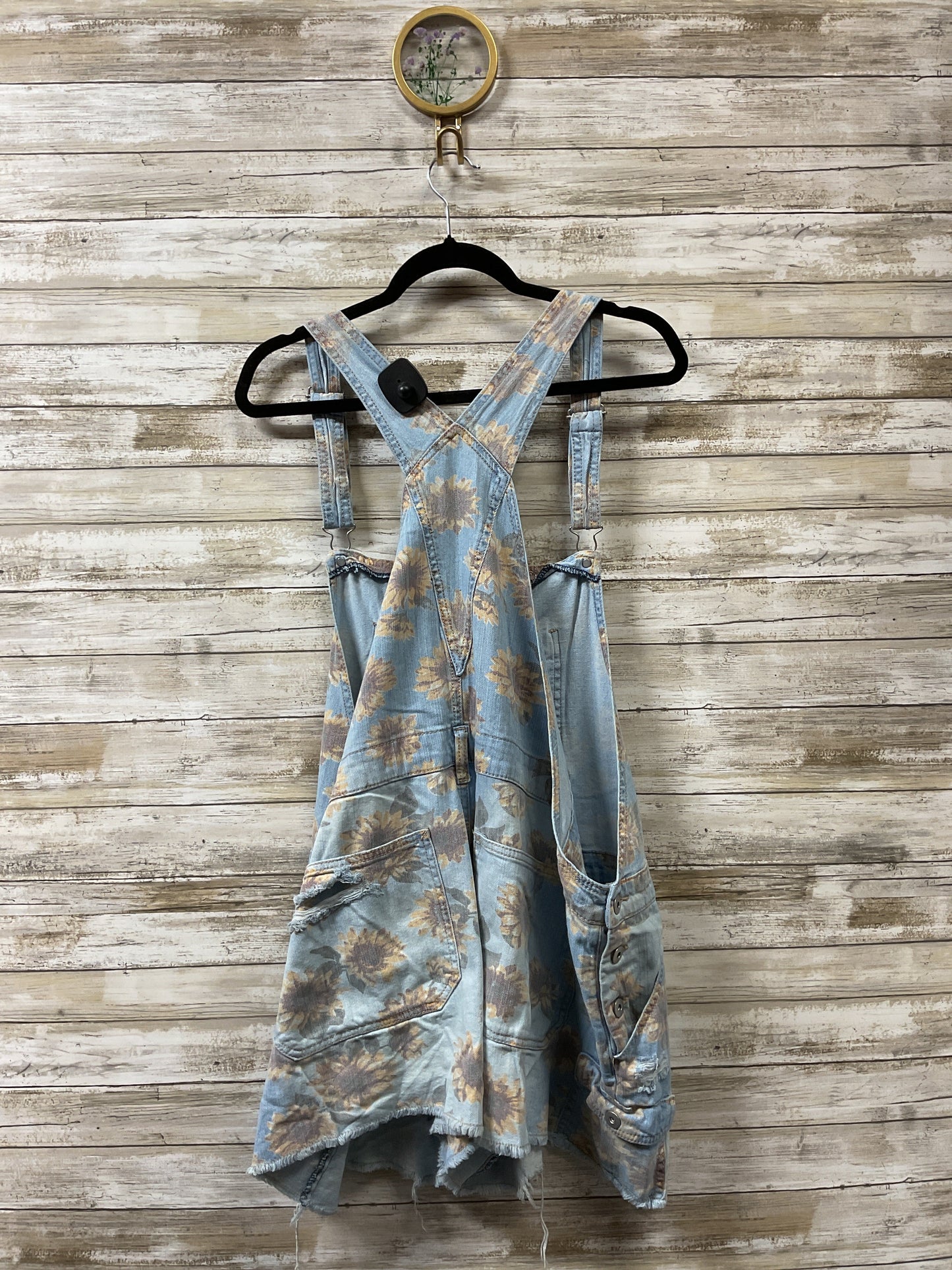 Shortalls By No Boundaries In Blue Denim, Size:3X