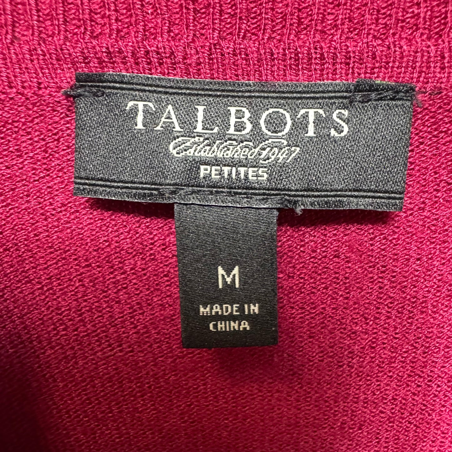 Sweater By Talbots In Maroon, Size: M Petite