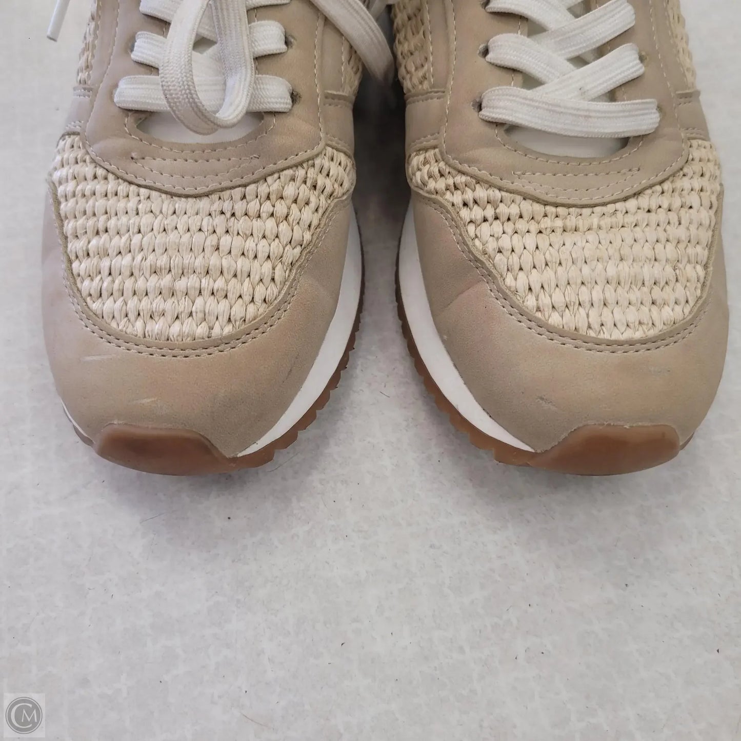 Shoes Sneakers By Steve Madden In Tan & White, Size: 7.5