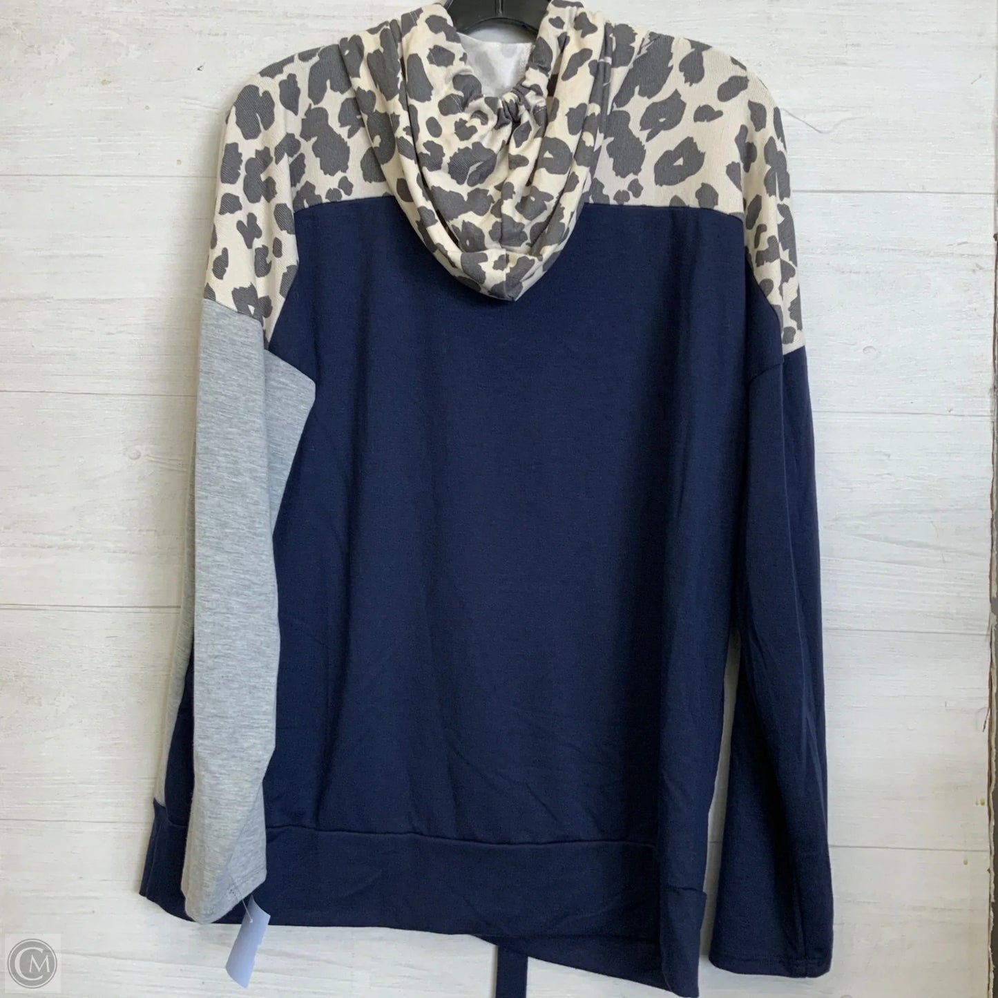 Top Long Sleeve By Vanilla Bay In Blue & Grey, Size: M