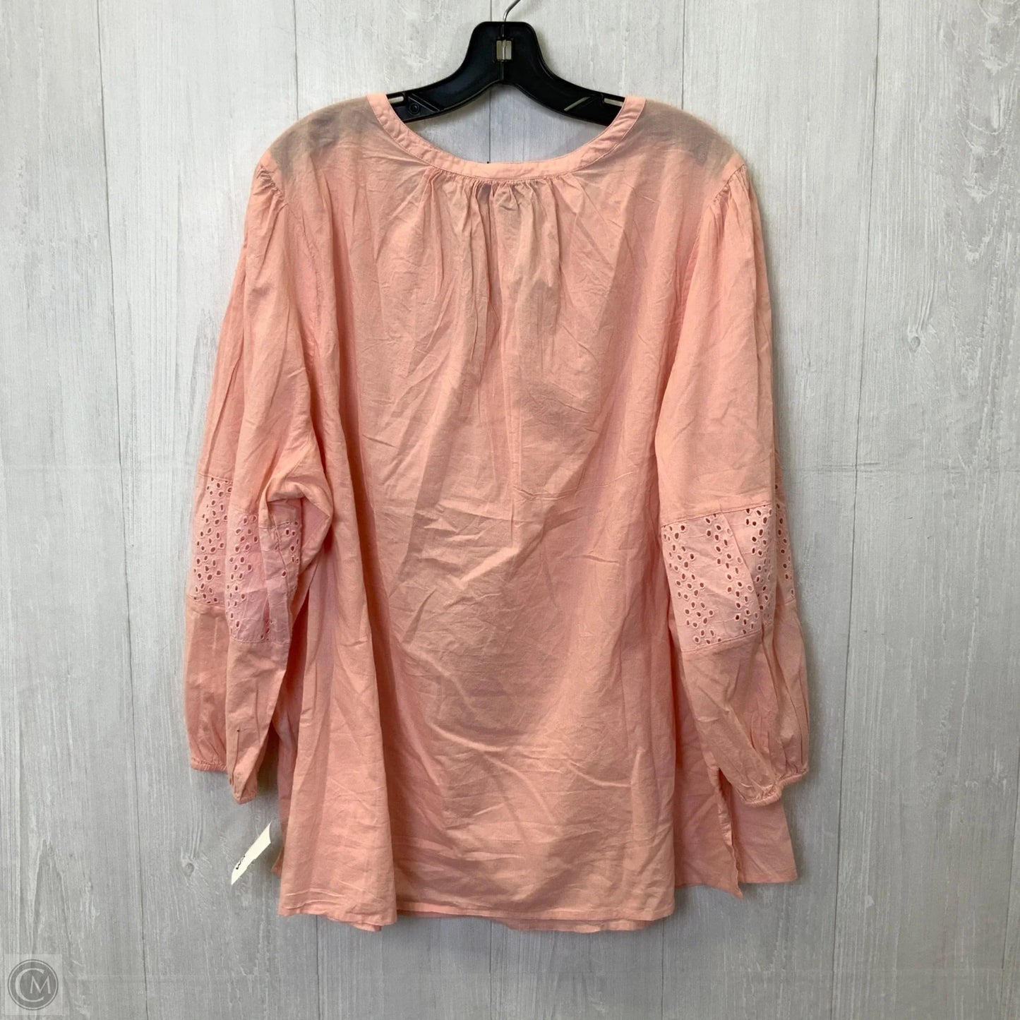 Top Long Sleeve By Lane Bryant In Peach, Size: 20
