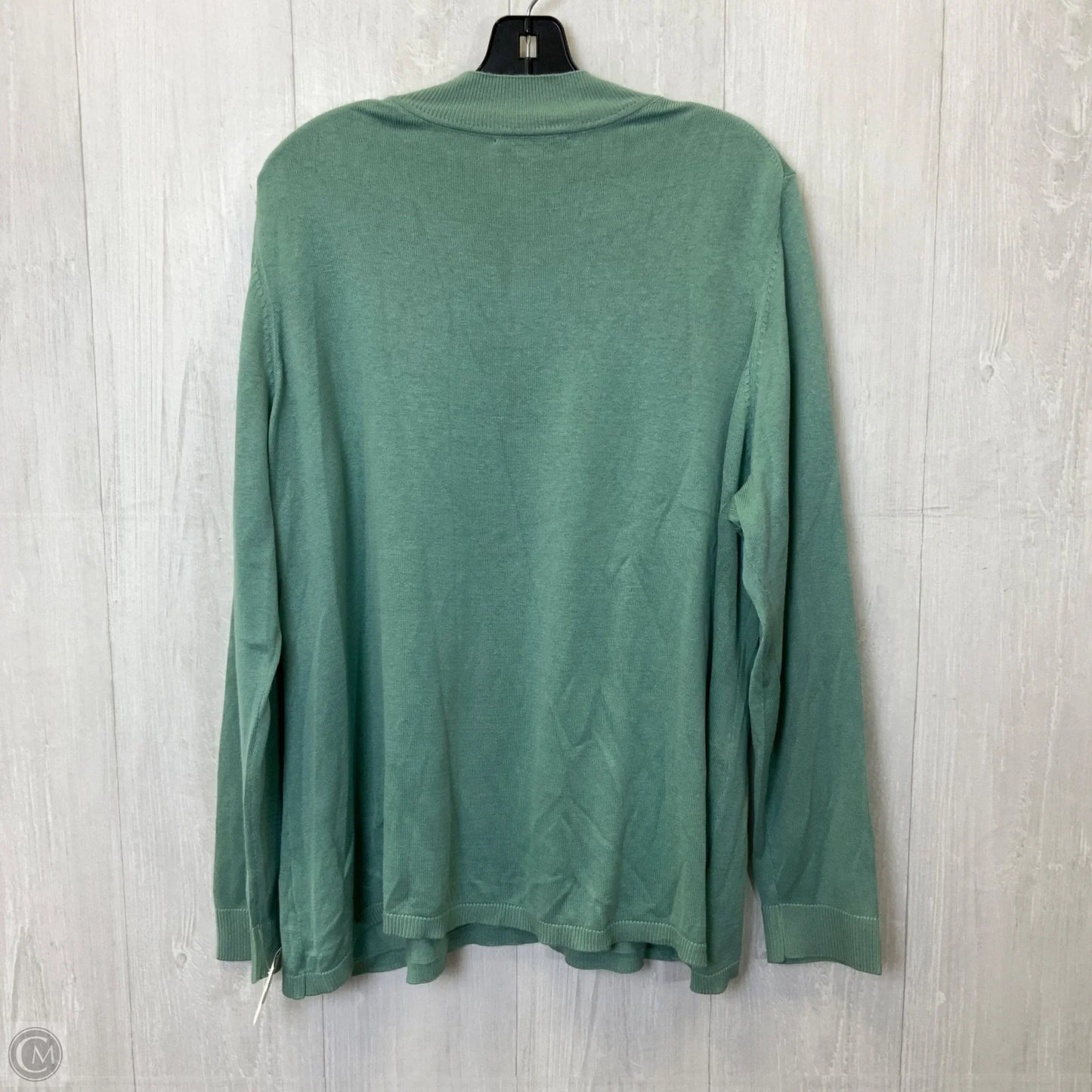 Top Long Sleeve Basic By Coldwater Creek In Aqua, Size: 2x