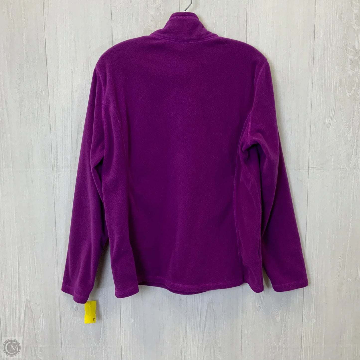 Jacket Fleece By Eddie Bauer In Purple, Size: L