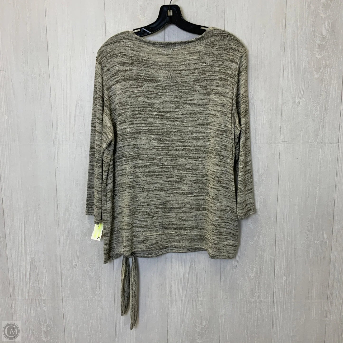 Top Long Sleeve By Christopher And Banks In Grey, Size: L