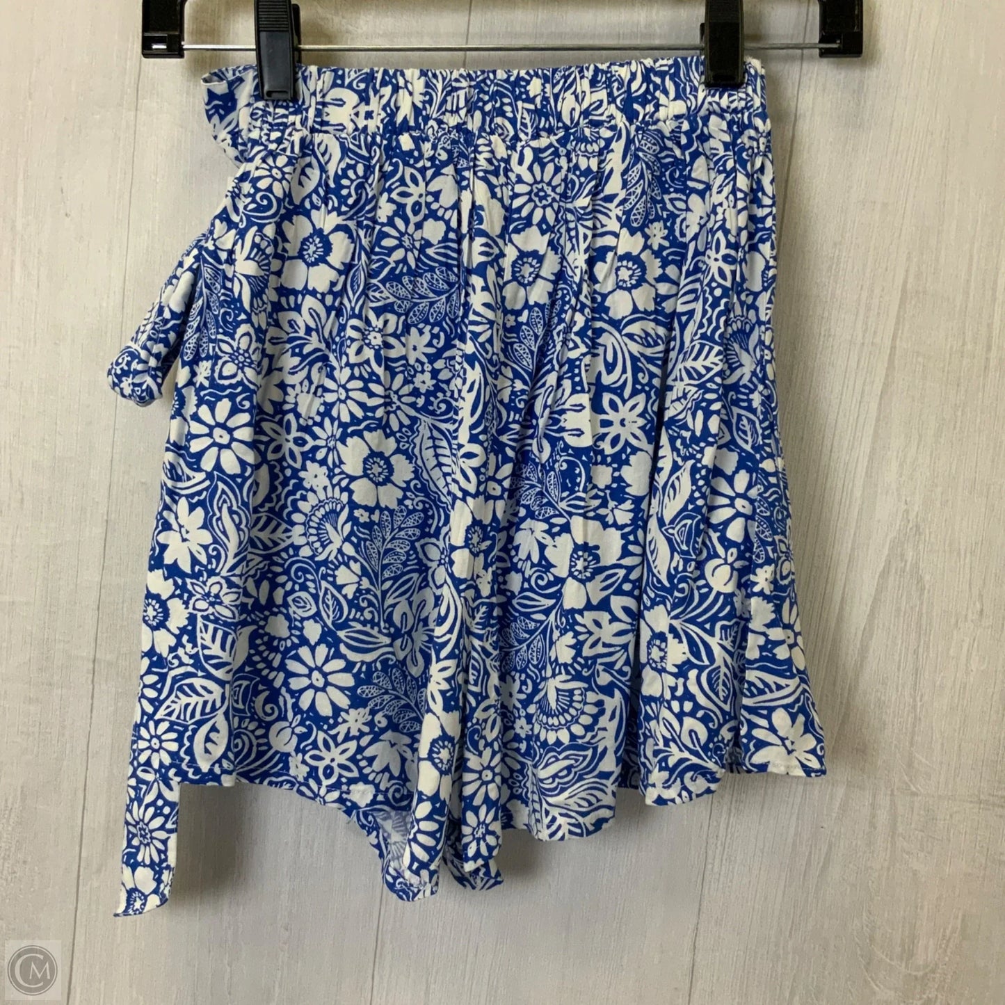 Shorts By Japna In Blue & White, Size: S