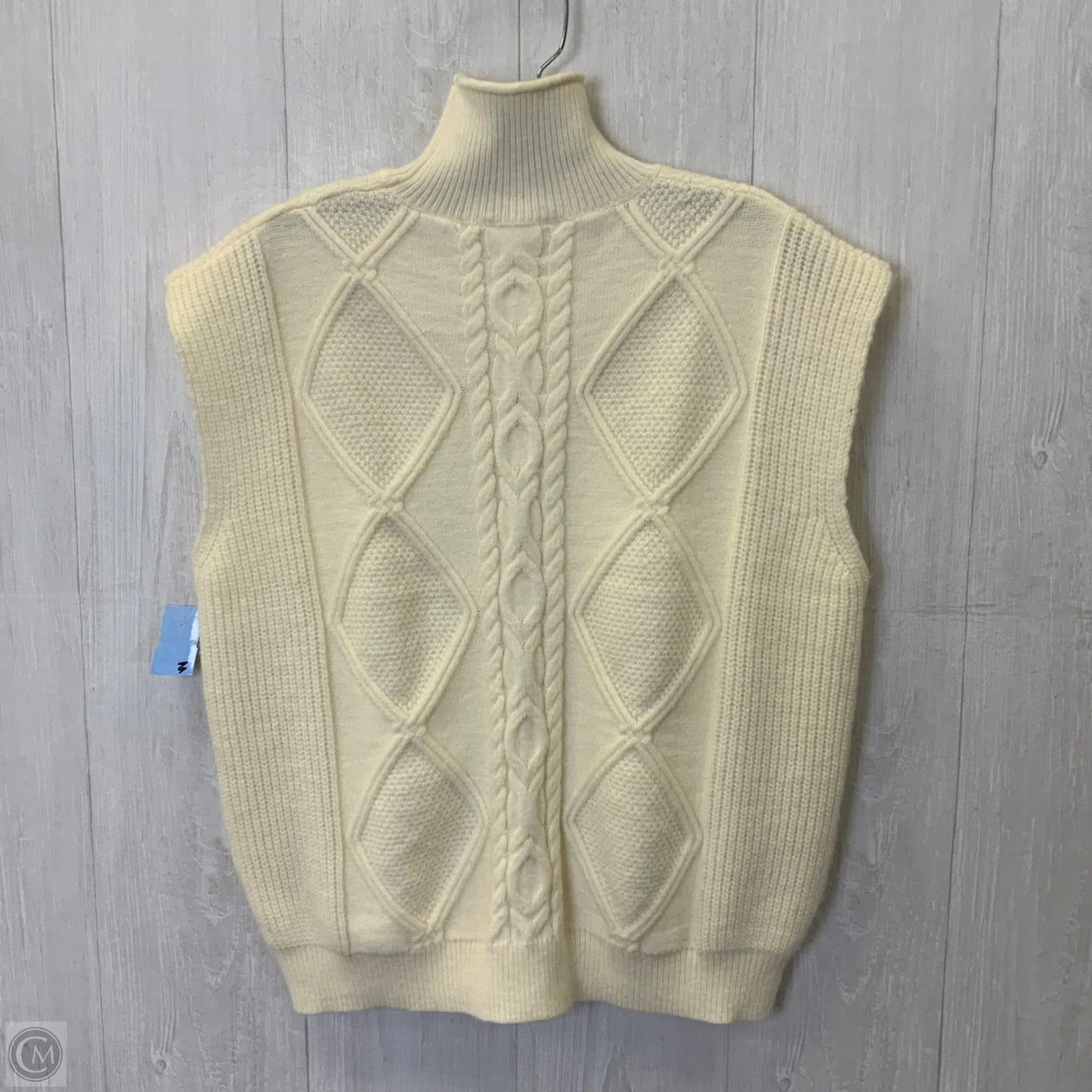 Vest Sweater By Line & Dot In Cream, Size: L