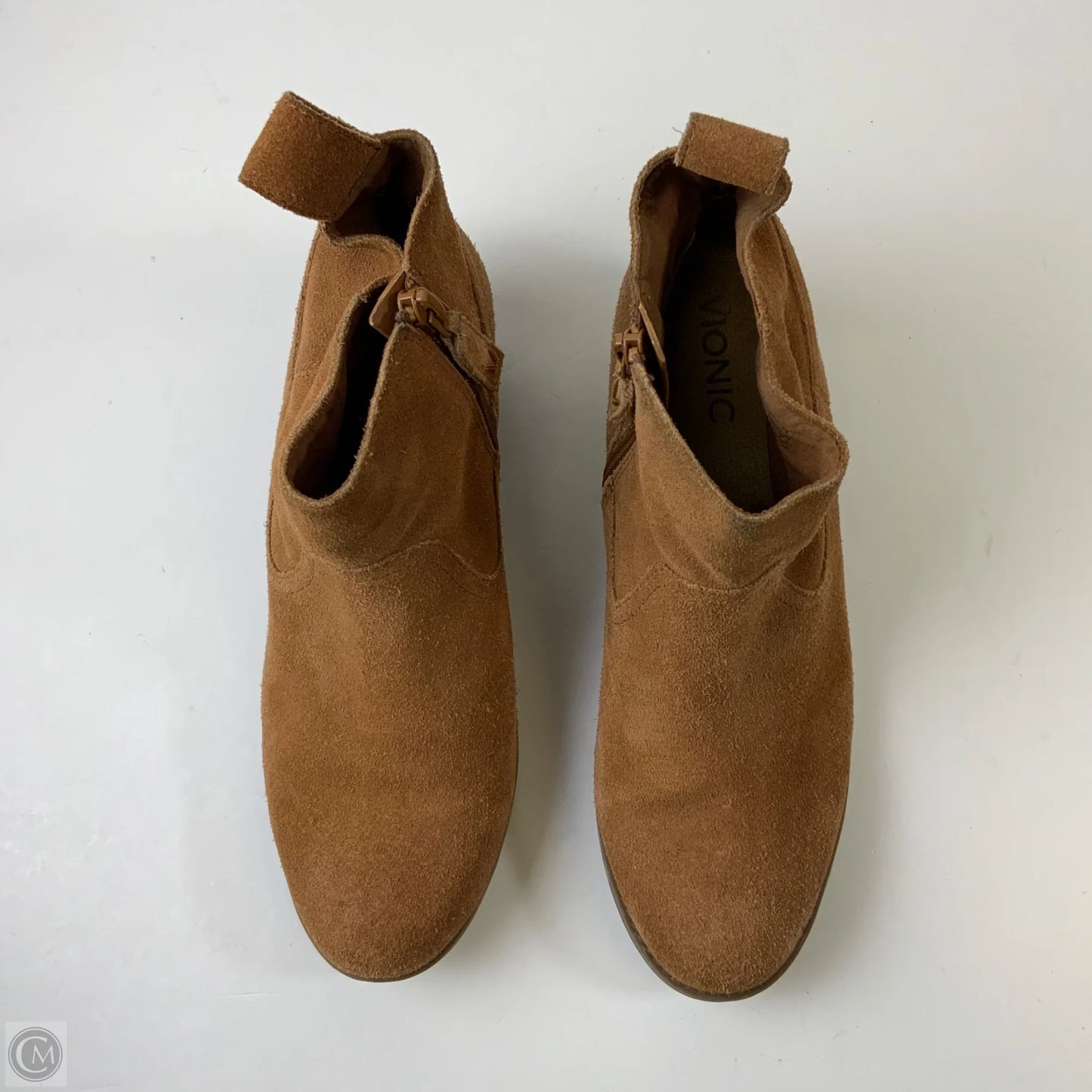 Boots Ankle Flats By Vionic In Brown, Size: 8.5