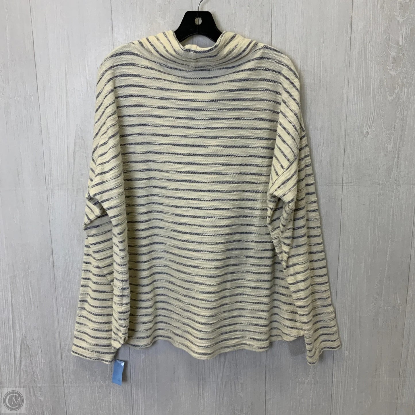 Top Long Sleeve By Chaps In Striped Pattern, Size: 2x