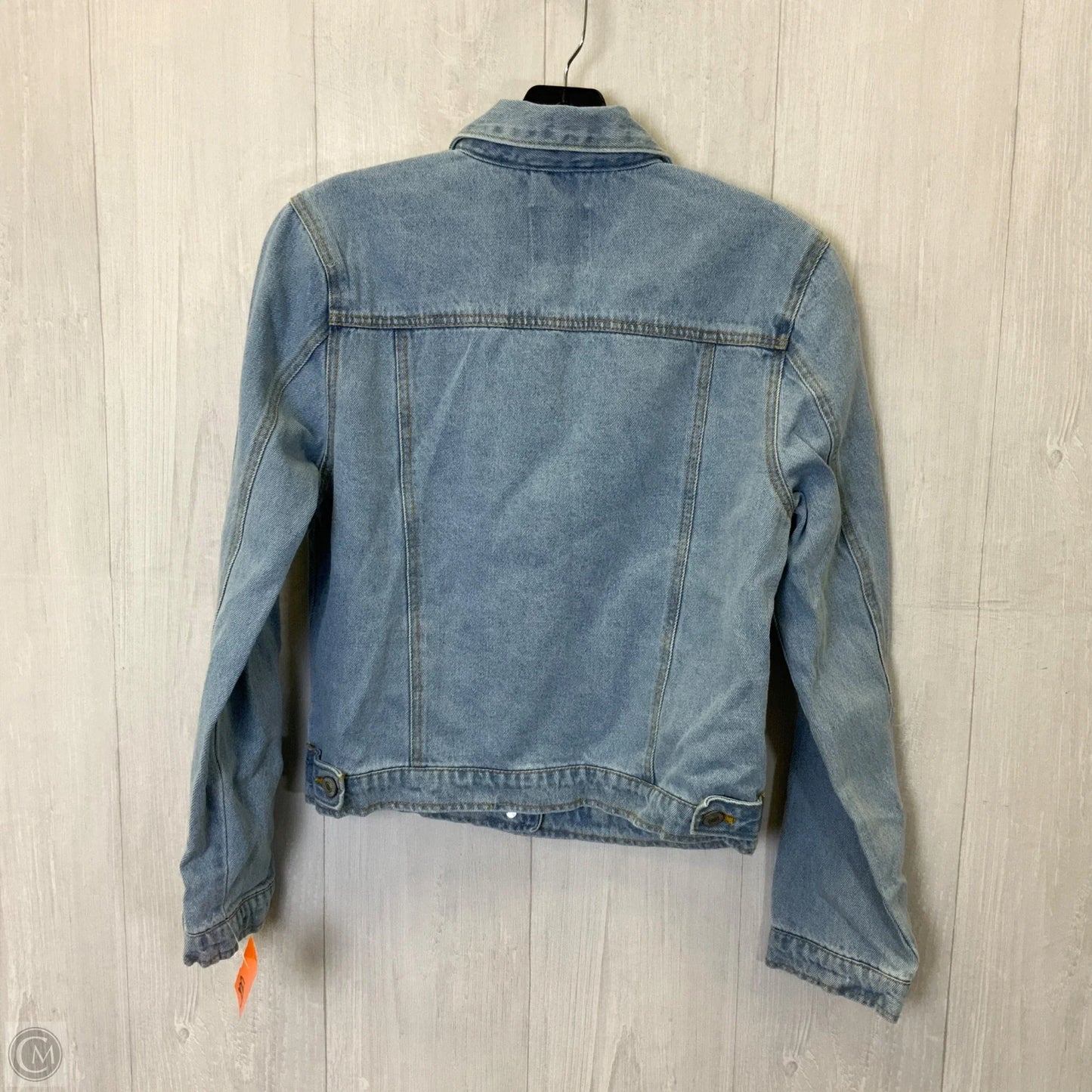 Jacket Denim By Love Tree In Blue Denim, Size: S