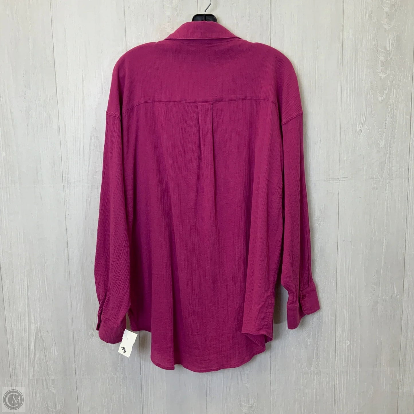 Blouse Long Sleeve By Z Supply In Purple, Size: M