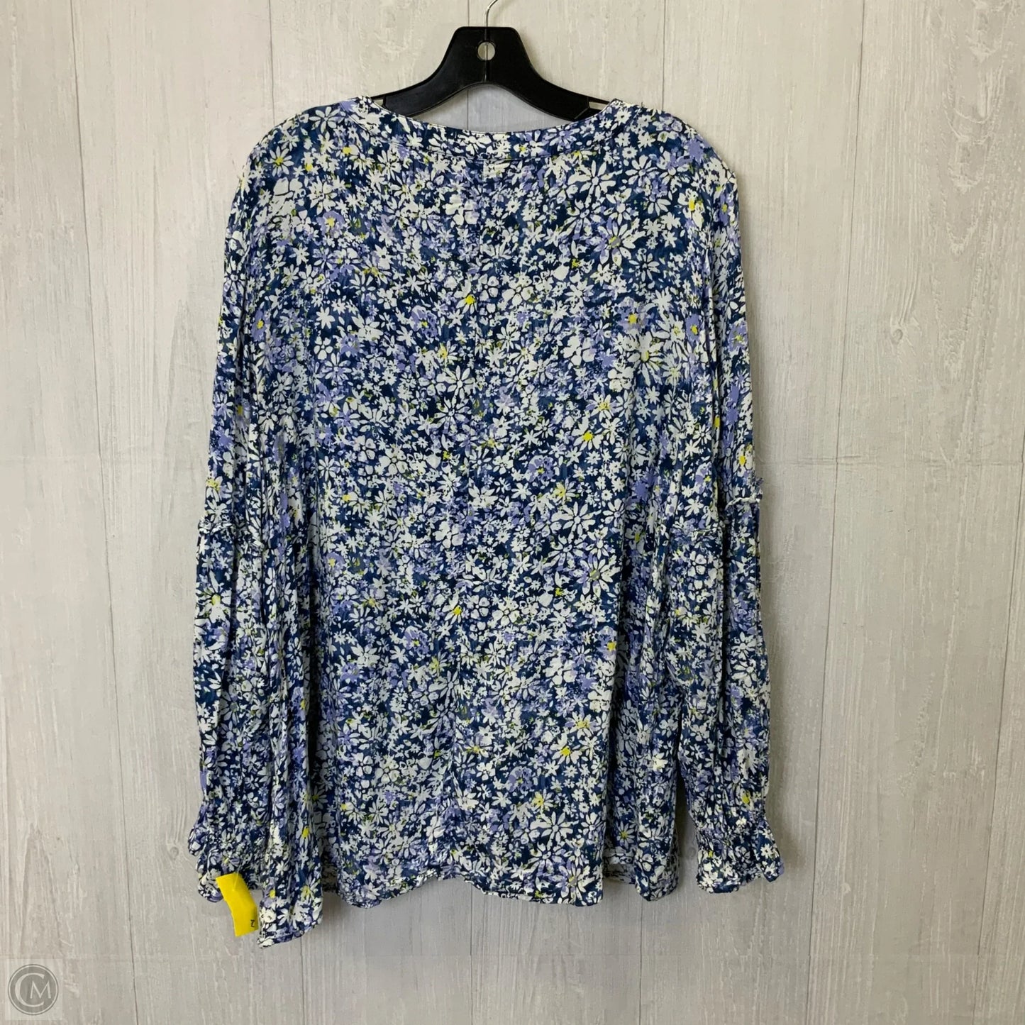 Top Long Sleeve By Lane Bryant In Blue, Size: 2x