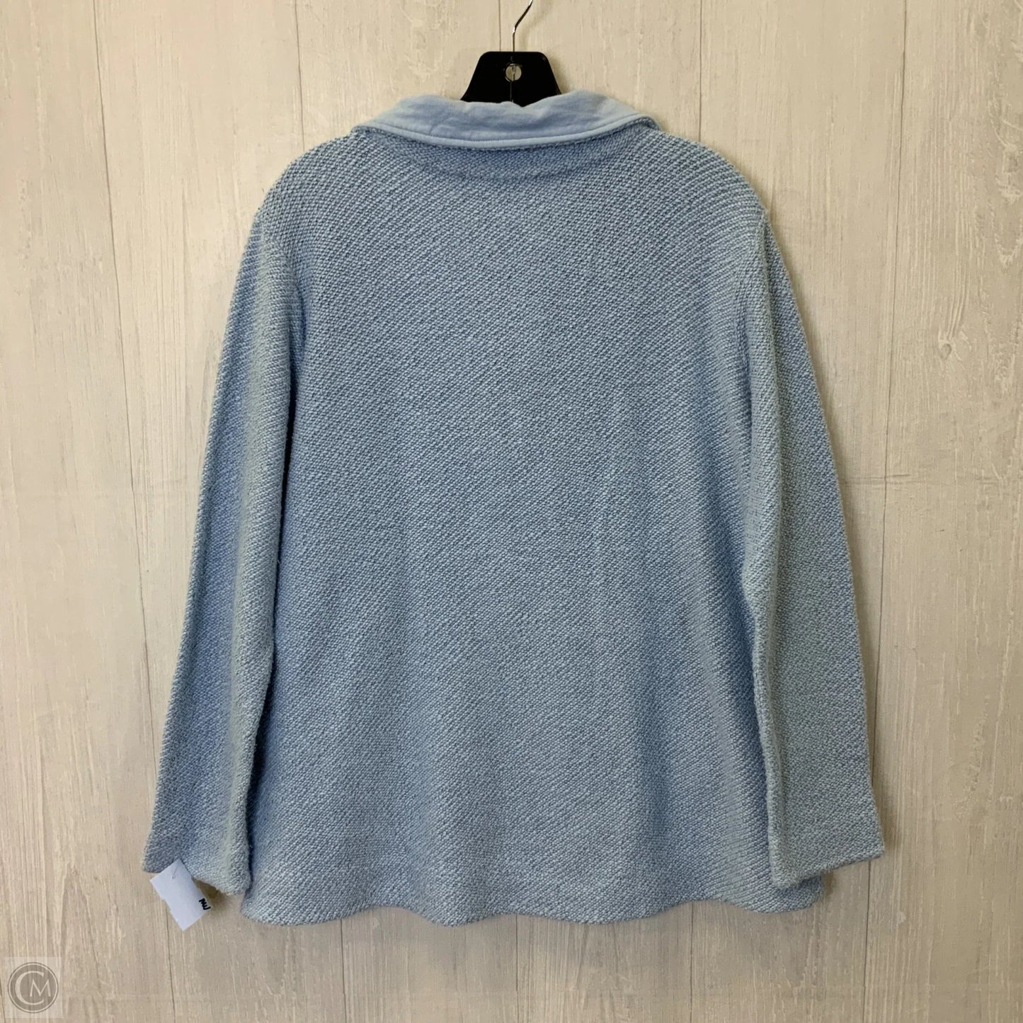 Sweatshirt Collar By Soft Surroundings In Blue, Size: L