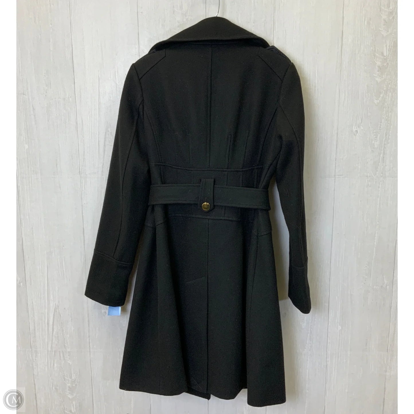 Coat Peacoat By Guess In Black, Size: S