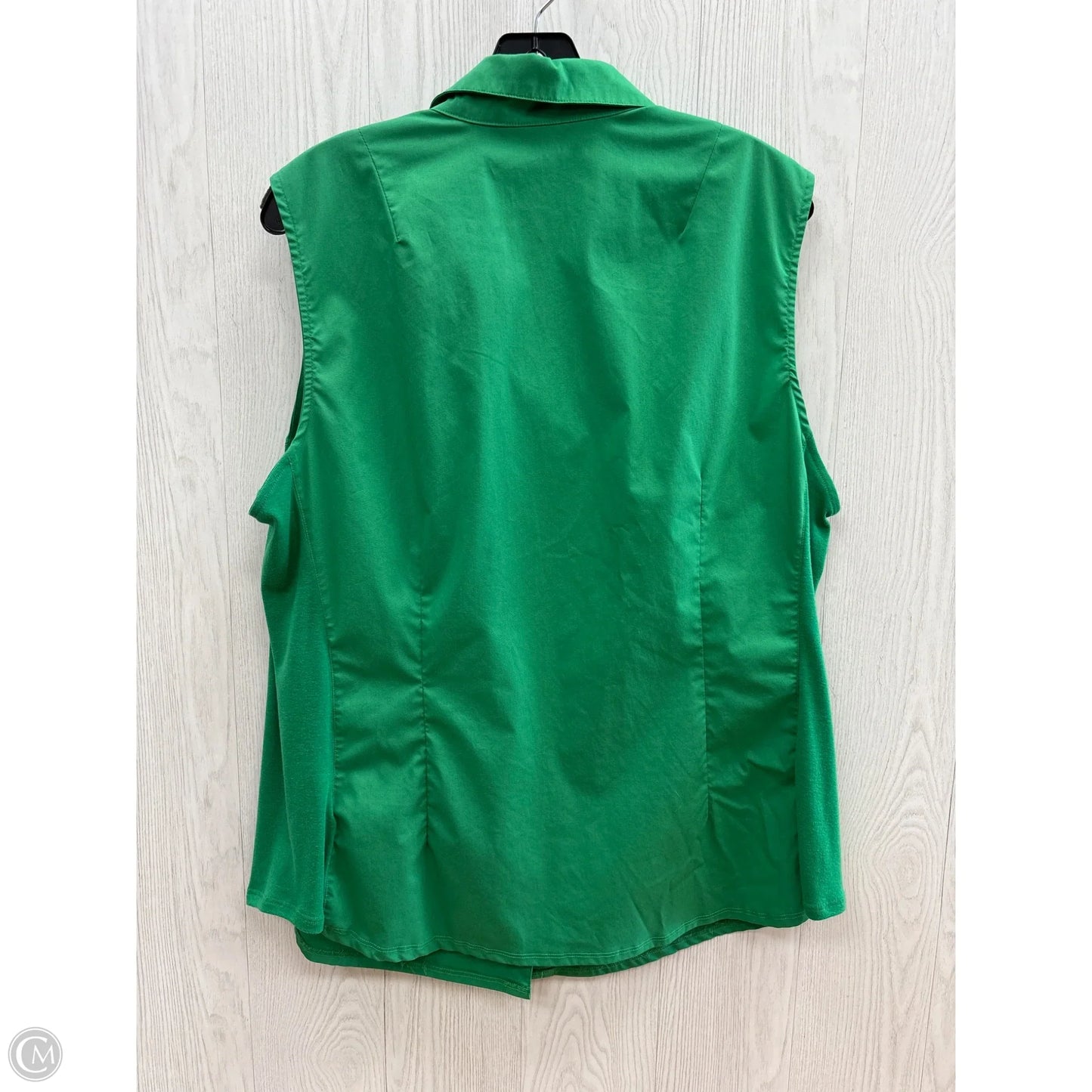Top Sleeveless By Zac And Rachel In Green, Size: 2x