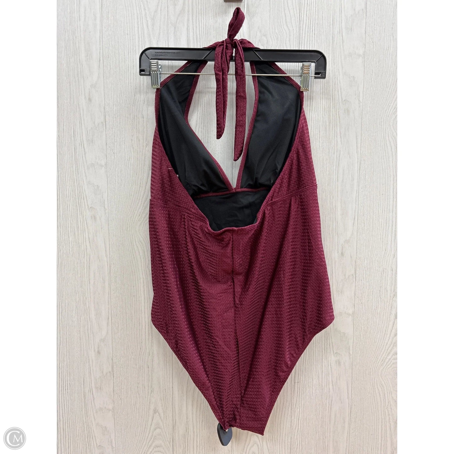 Swimsuit By Shein In Maroon, Size: 1x
