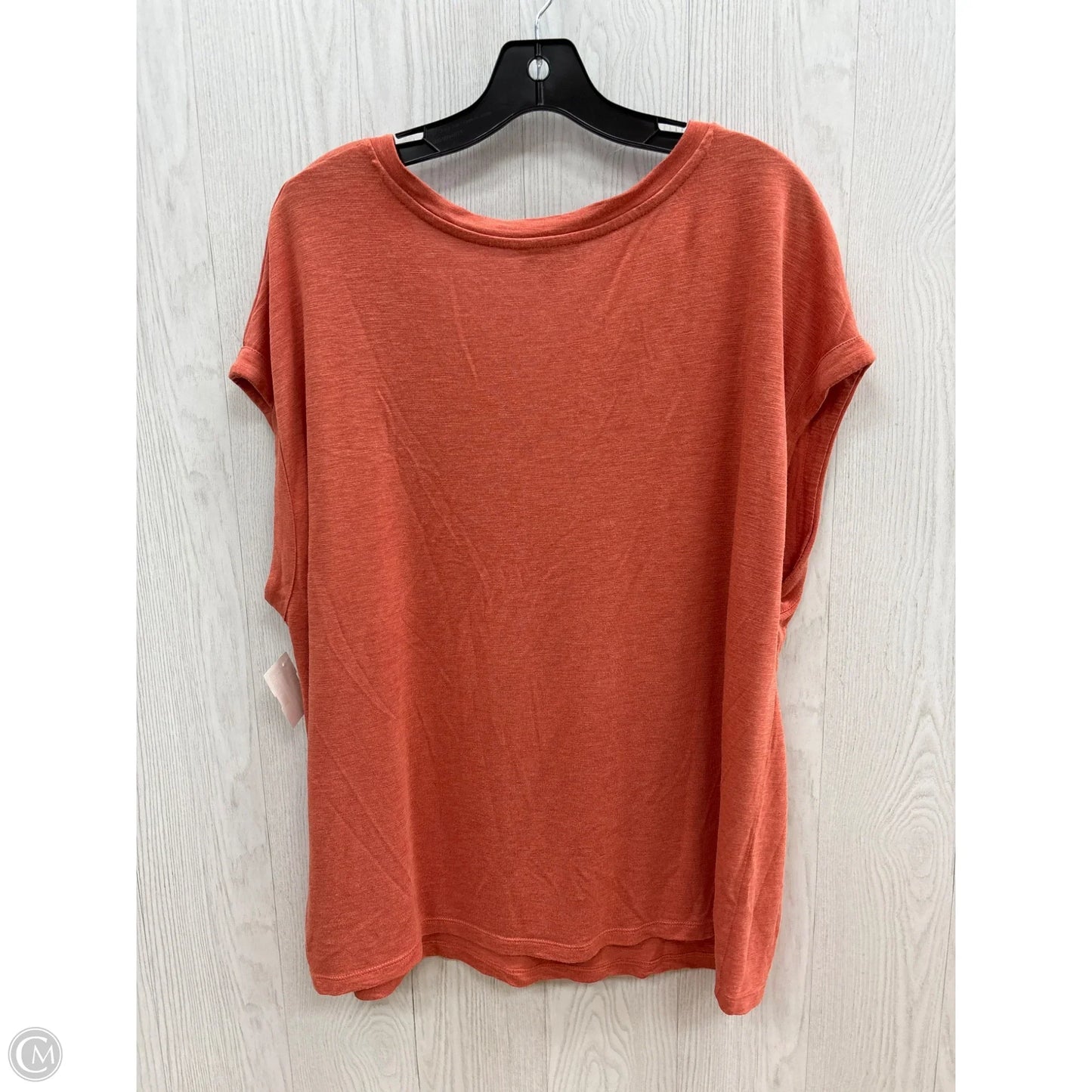 Top Short Sleeve By Jessica Simpson In Orange, Size: Xxl
