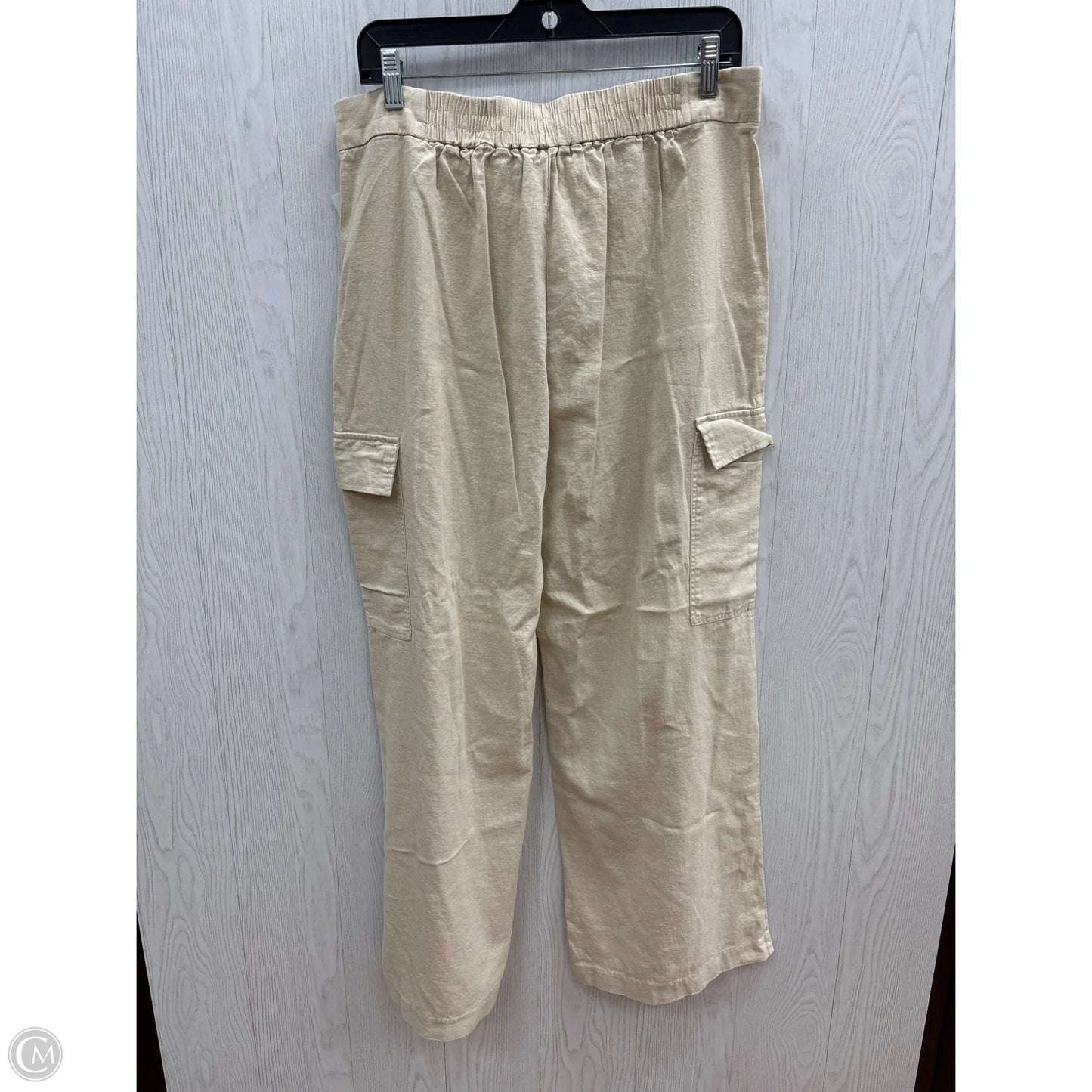 Pants Linen By Ellen Tracy In Cream, Size: 12