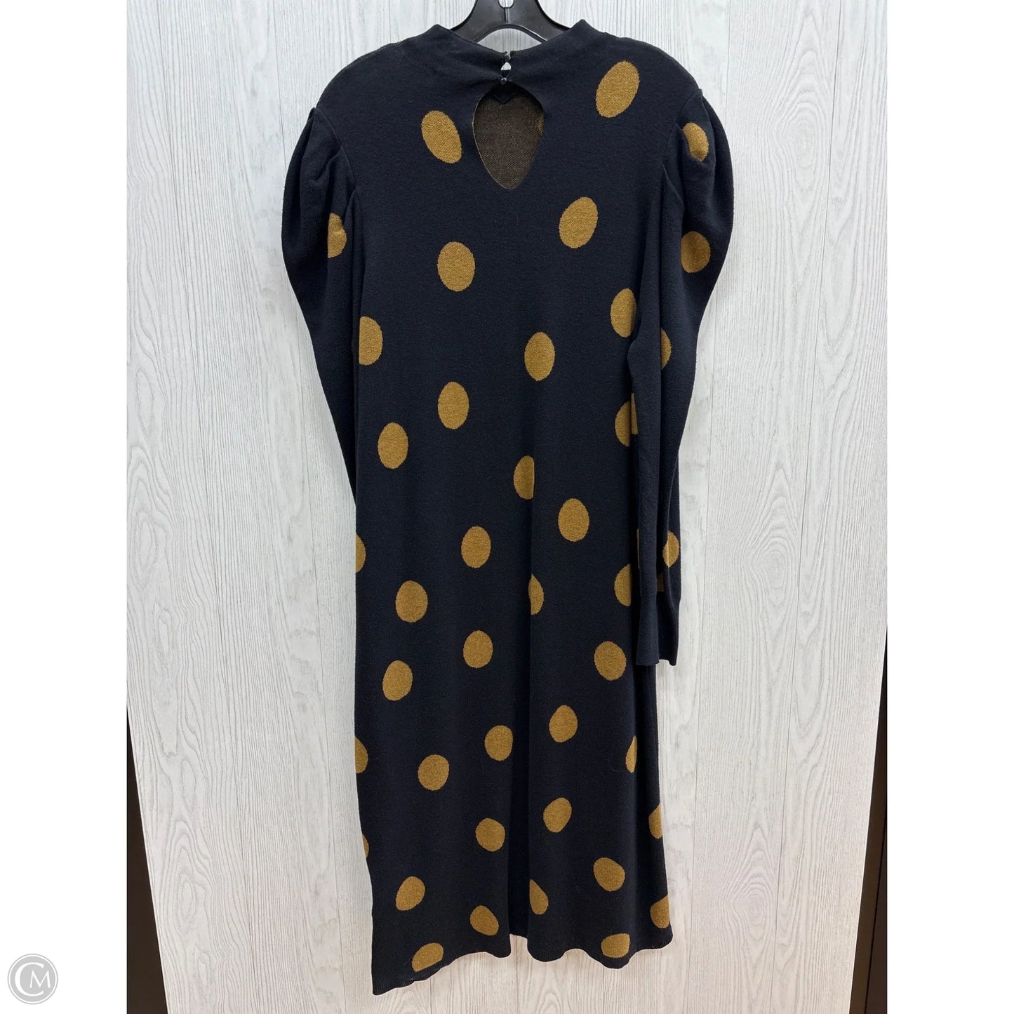 Dress Sweater By Who What Wear In Black & Gold, Size: Xl