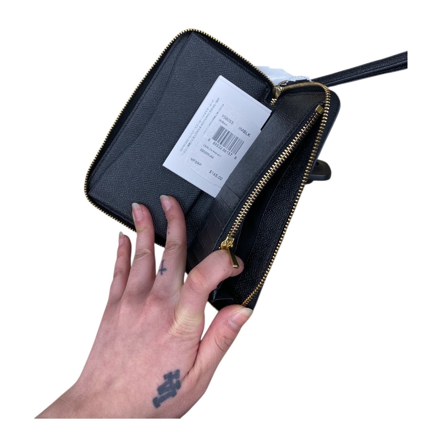 Wallet Designer By Coach In Black, Size:Medium