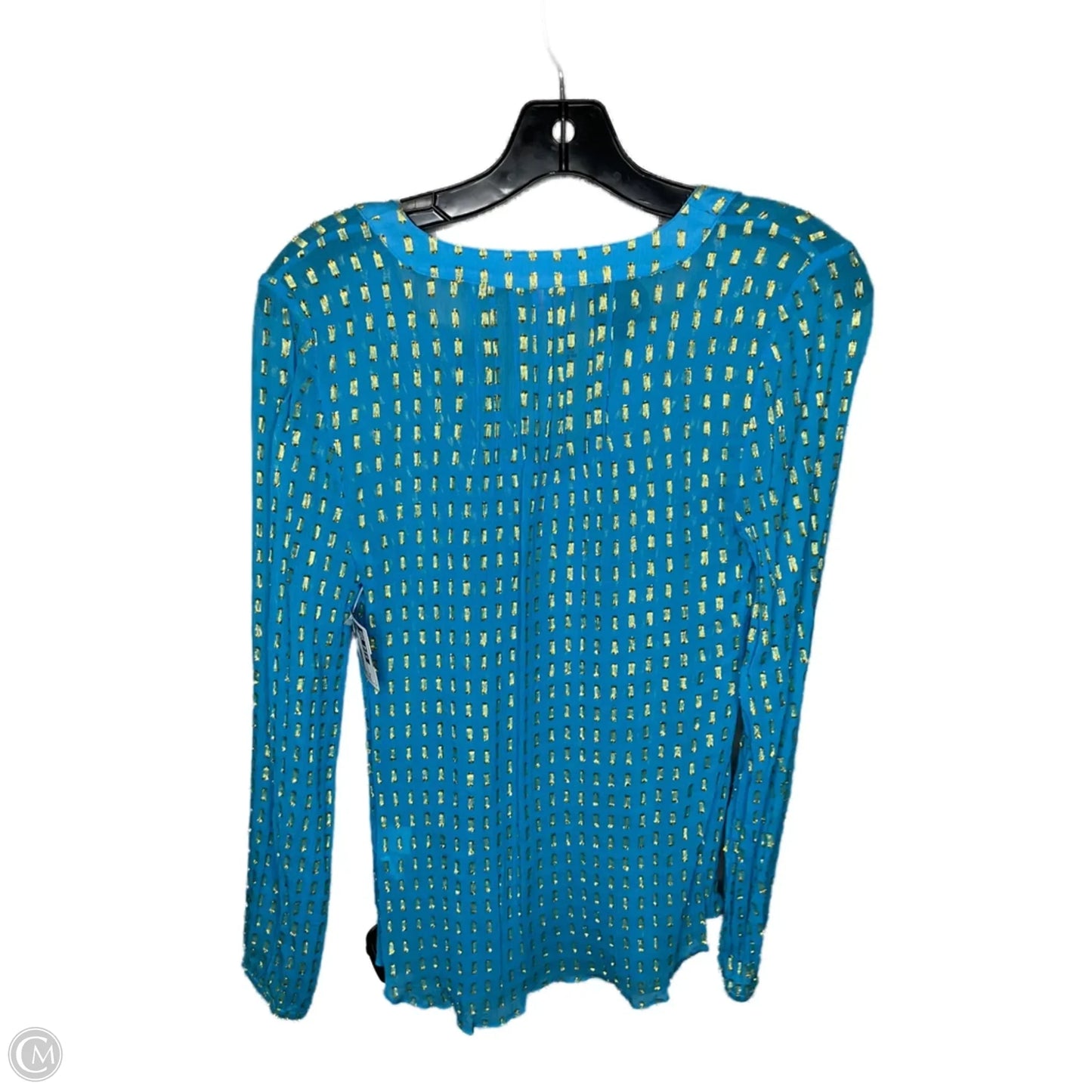 Top Long Sleeve Designer By Lilly Pulitzer In Blue, Size: S