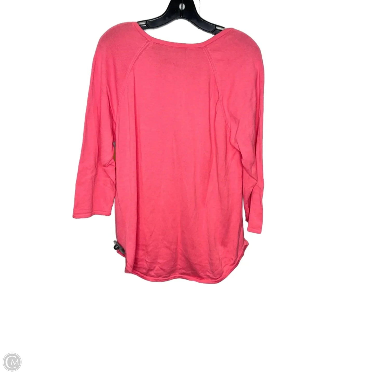 Top Long Sleeve By Jeanne Pierre In Coral, Size: Xl