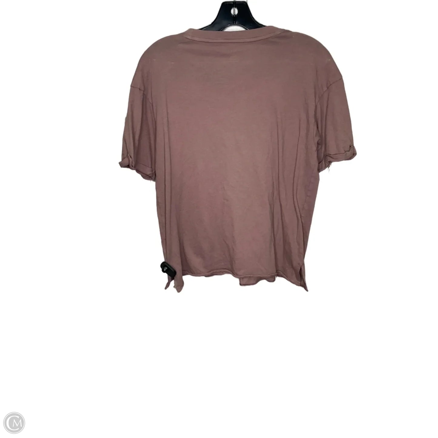 Top Short Sleeve By American Eagle In Brown, Size: S