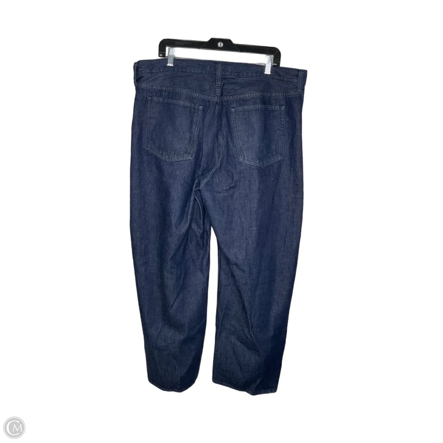 Jeans Wide Leg By Abercrombie And Fitch In Blue Denim, Size: 1x