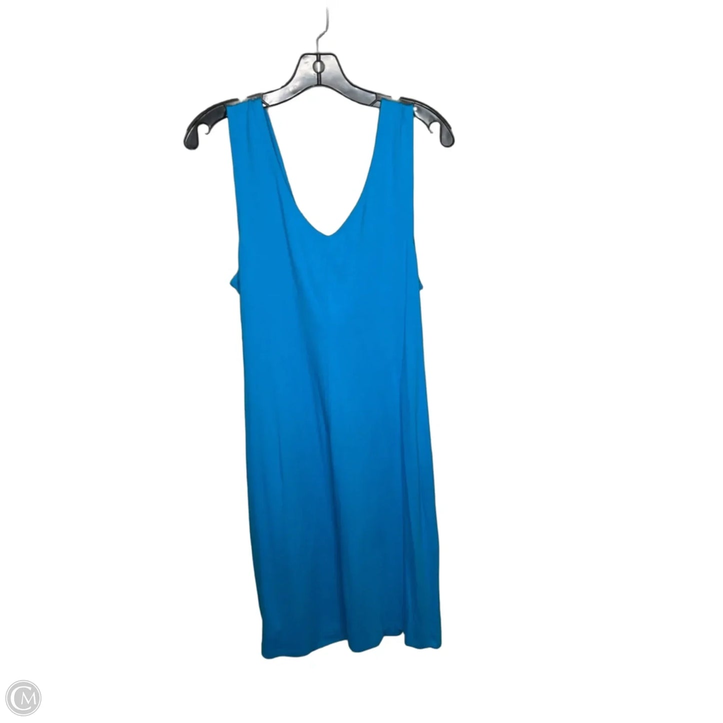 Dress Casual Midi By Talbots In Blue, Size: 1x