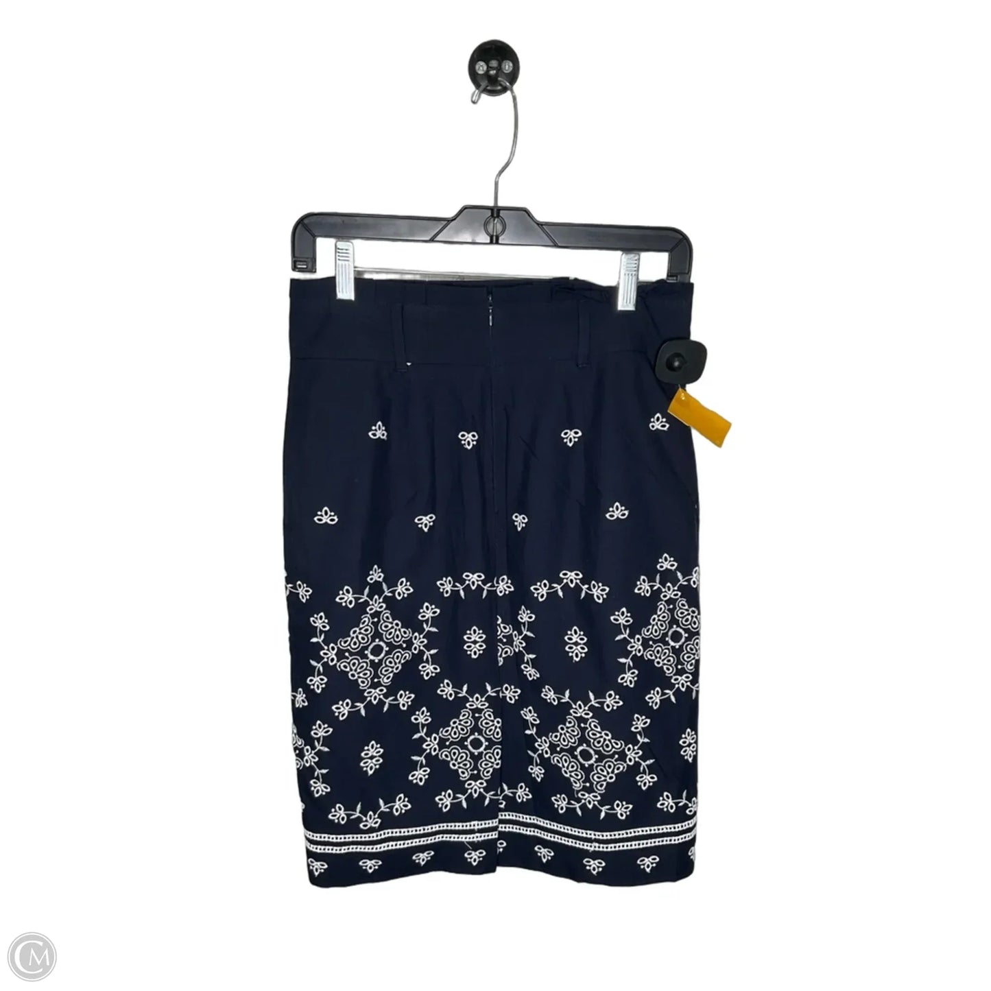 Skirt Midi By Ann Taylor In Navy, Size: 2p