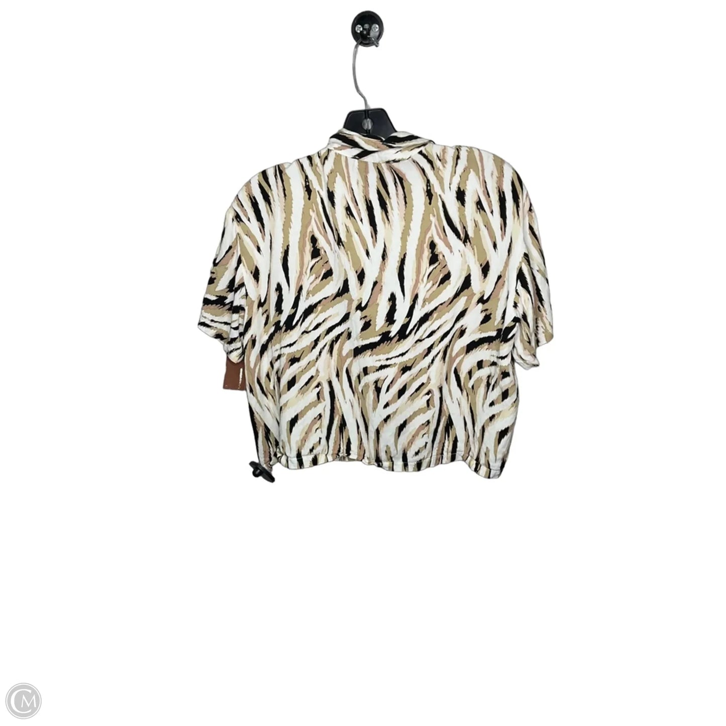 Top Short Sleeve By Rose And Olive In Animal Print, Size: M