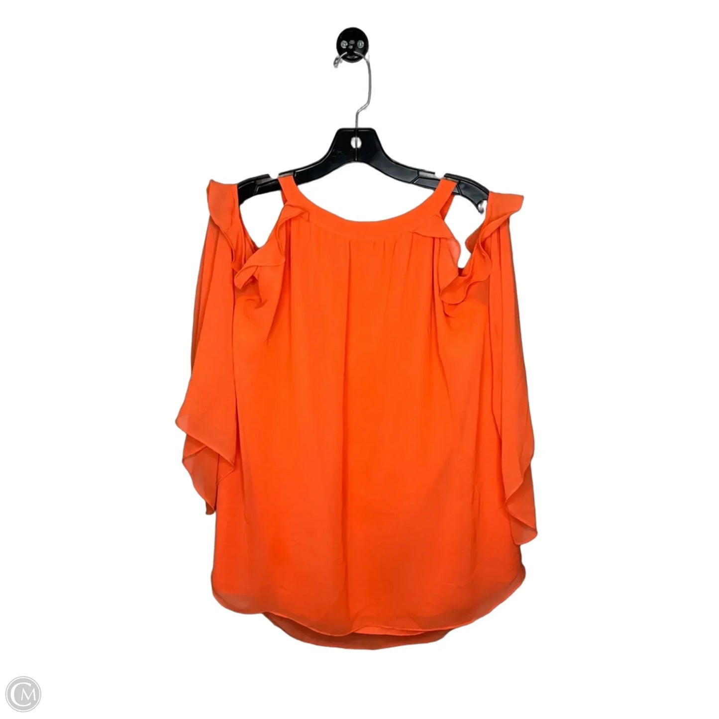 Top 3/4 Sleeve By Kaari Blue In Orange, Size: 1x