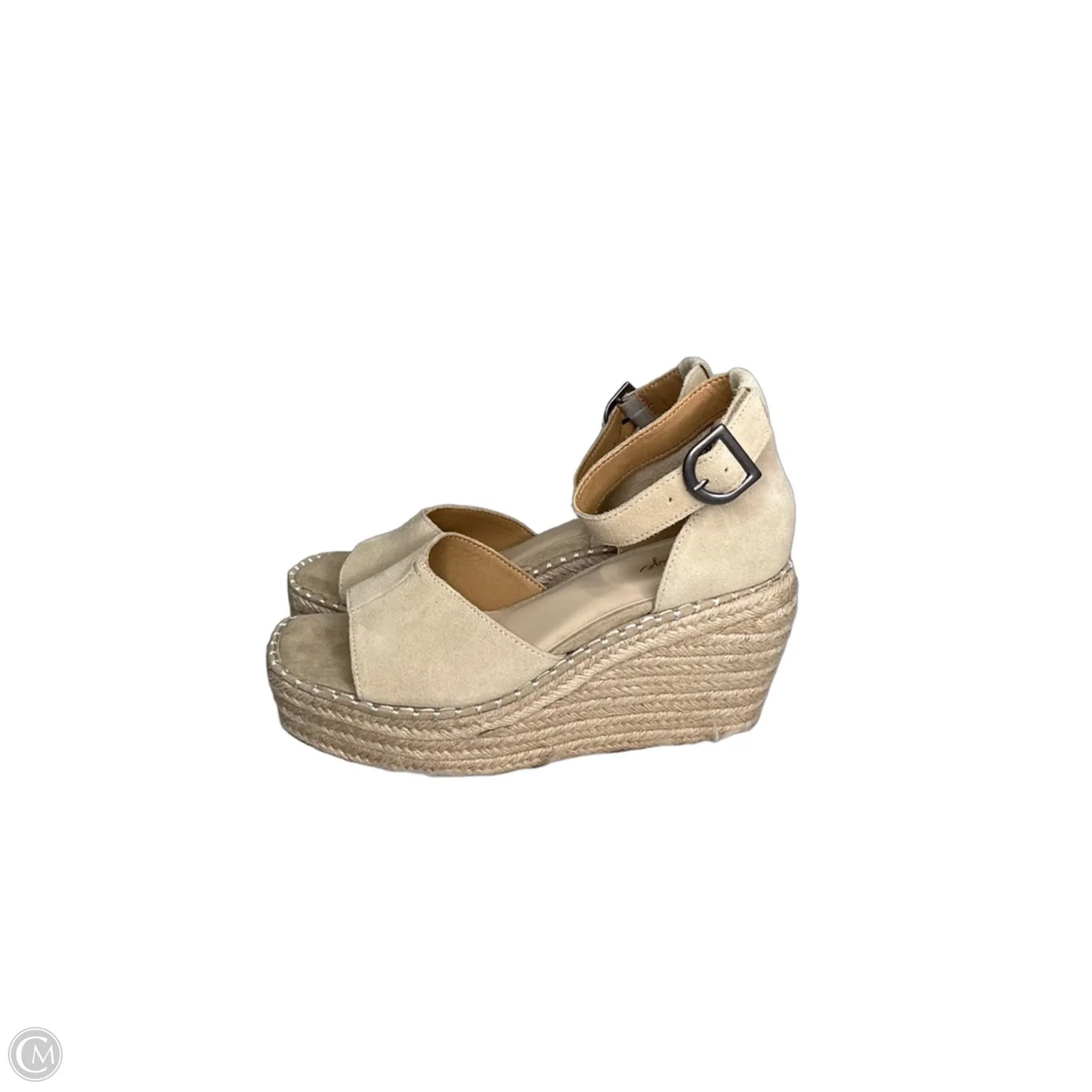 Sandals Heels Wedge By Crown Vintage In Tan, Size: 8