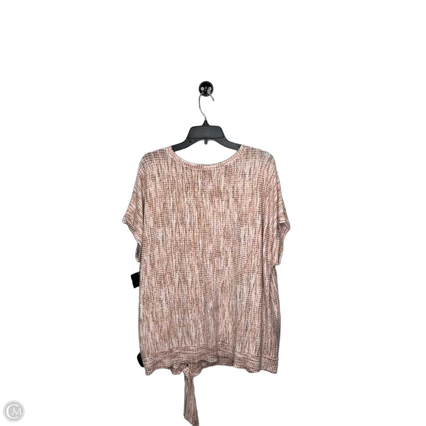 Top Short Sleeve By Simply Vera In Pink, Size: 1x