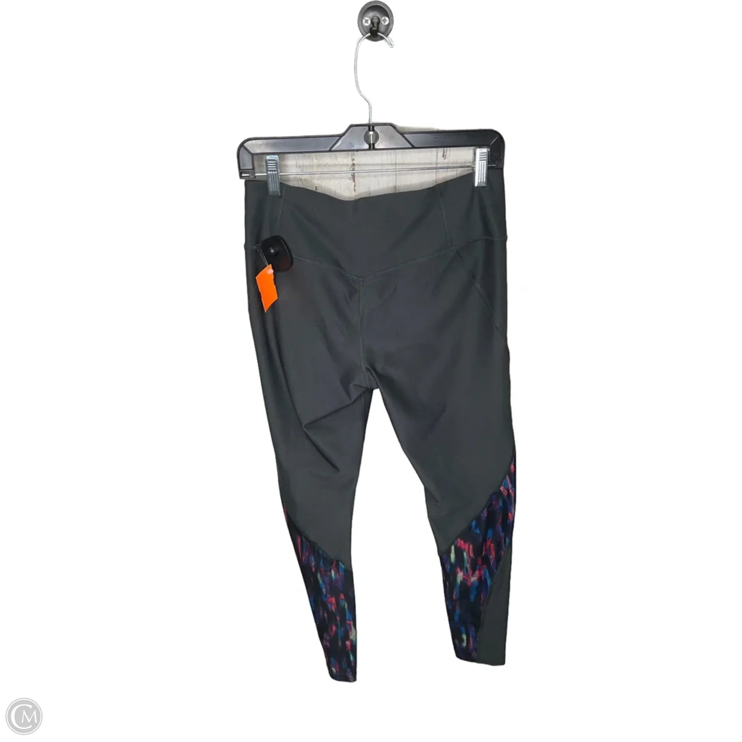 Athletic Leggings By Nike Apparel In Grey, Size: M