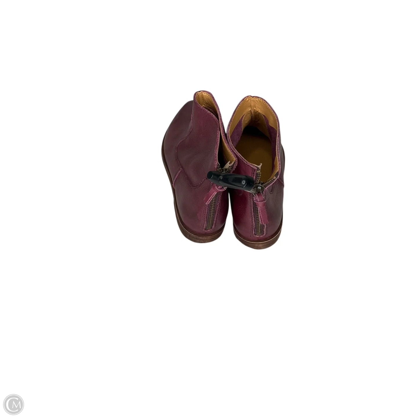 Boots Ankle Flats By Clothes Mentor In Purple, Size: 7.5