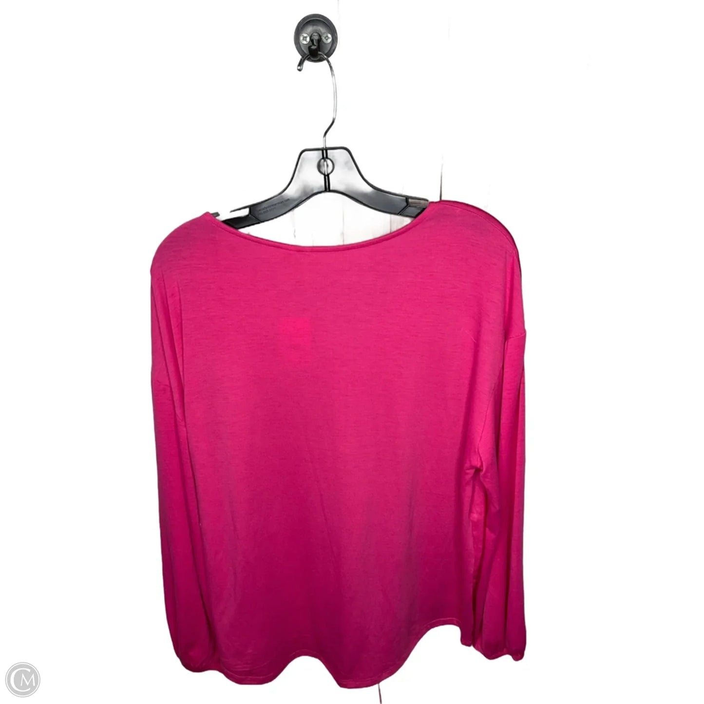 Top Long Sleeve By Cato In Pink, Size: Xl