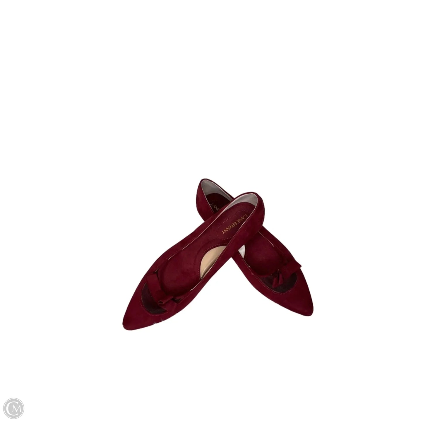 Shoes Flats By Lane Bryant In Maroon, Size: 9