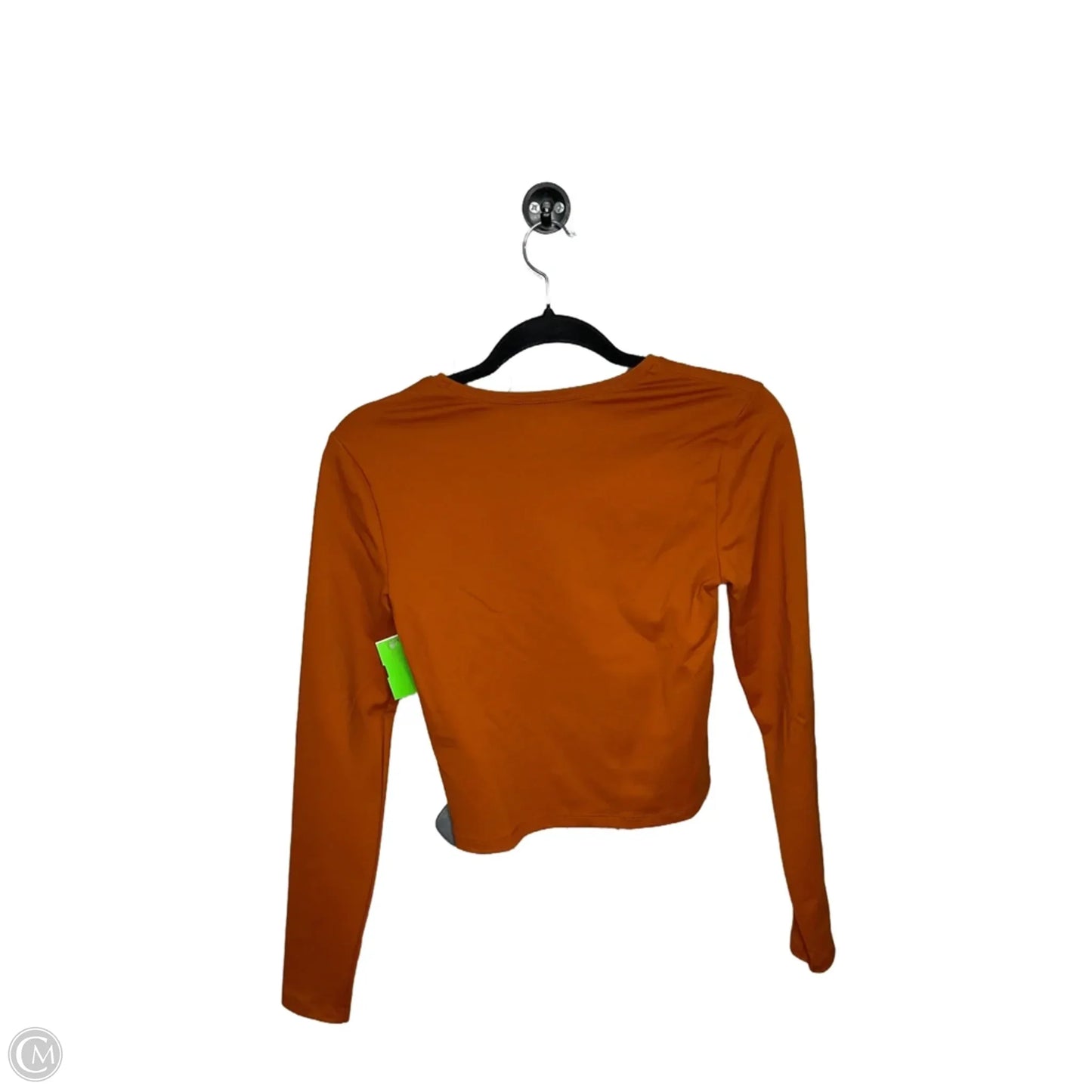 Top Long Sleeve By Abercrombie And Fitch In Orange, Size: S