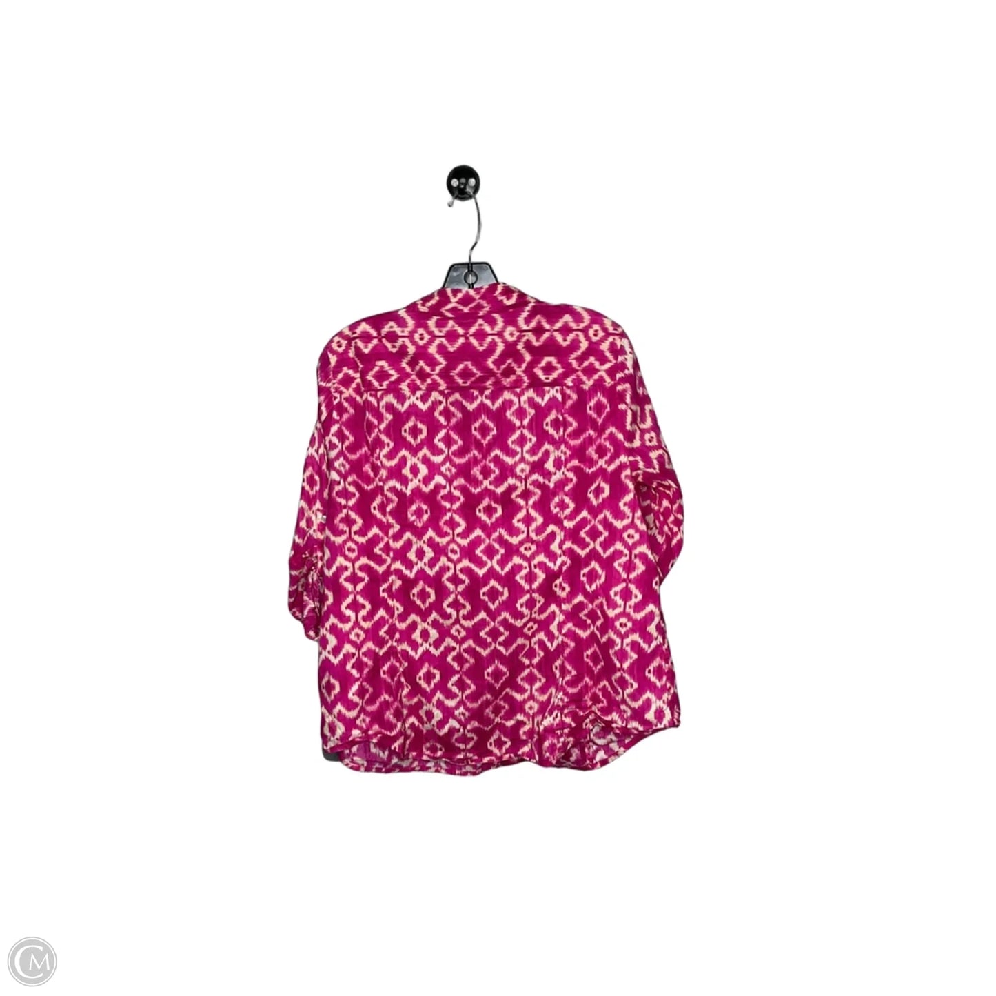 Top 3/4 Sleeve By Michael By Michael Kors In Pink, Size: Xl